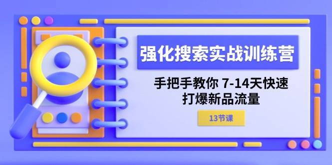 （11557期）强化 搜索实战训练营，手把手教你 7-14天快速-打爆新品流量（13节课）-知创网