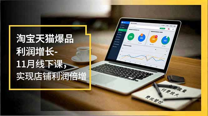 （16824期）淘宝天猫爆品利润增长-11月线下课，免费流量、付费放大、费比管控，实现店铺利润倍增-知创网