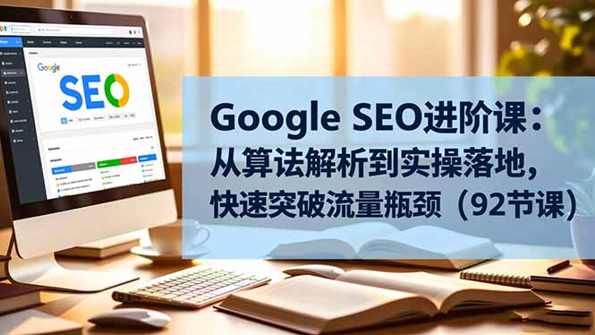 (16576期)Google SEO进阶课:从算法解析到实操落地,快速突破流量瓶颈(92节课)-知创网