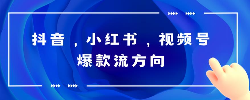 抖音,小红书,视频号爆款流视频制作,简单制作掌握流量密码-知创网