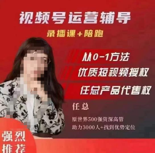 任姐视频号运营,懂老板的任总视频号短视频运营,从0到1做视频号课程-知创网