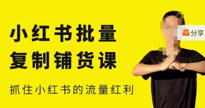 张宾·小红书批量复制铺货课,小红书0-1快速起号变现玩法,抓住小红书的流量红利(更新2023年3月)-知创网