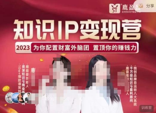 鹿盈盈-知识IP变现实操营，​普通人可复制的知识产品落地实操课，​带你打通知识IP变现底层逻辑-知创网