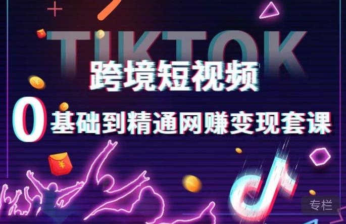 跨境短视频TIKTOK 0基础到精通网赚变现套课，跨境短视频独立站带货变现技巧-知创网