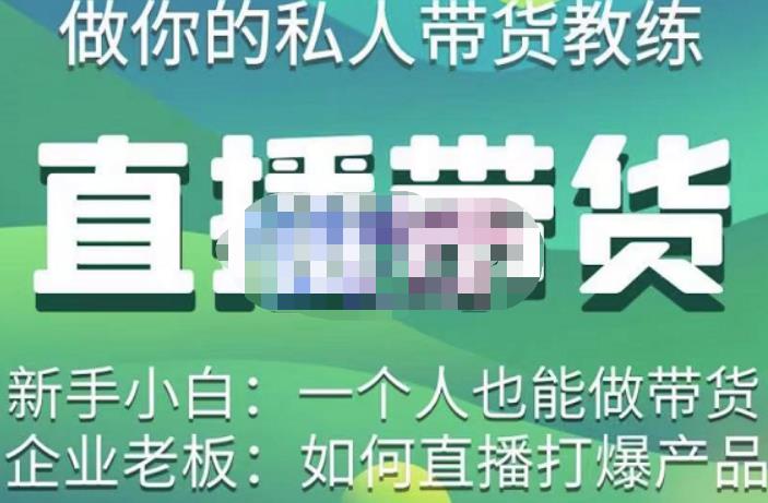 硬核传媒·直播带货（私人教练），实操实战教学，通俗易懂，学完后新手小白一个人也能做带货-知创网