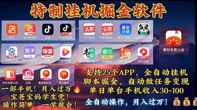 （11844期）挂机副业 月入过万，特别适合宝爸宝妈学生党，工作室特别推荐-知创网
