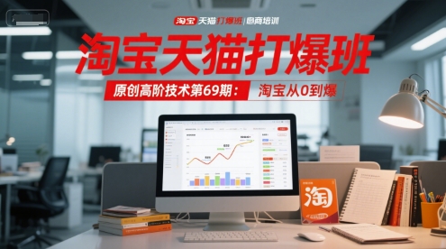 淘宝天猫打爆班原创高阶技术第69期：淘宝从0到爆-知创网