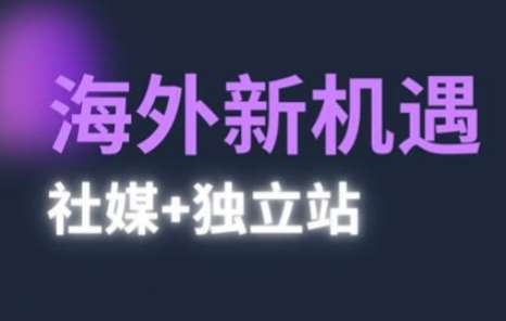 2025出海新机遇(社媒+独立站)，海外新机遇，实现独立站的高效运营与出海-知创网
