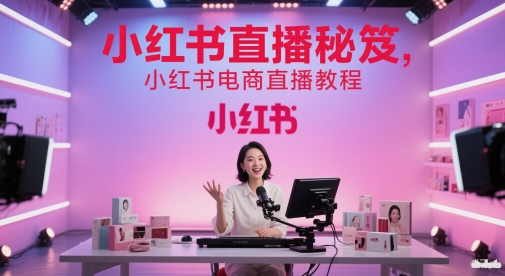 小红书直播秘笈,小红书电商直播教程-知创网