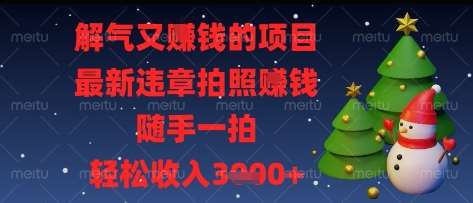 解气又挣钱的项目，最新违章拍照挣钱，随手一拍，轻松收入多张【揭秘】-知创网