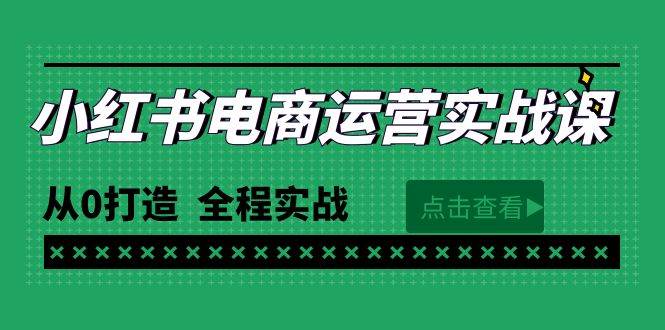 （9946期）最新小红书·电商运营实战课，从0打造  全程实战（65节视频课）-知创网