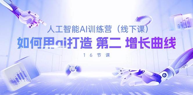 （10413期）人工智能AI训练营（线下课），如何用ai打造 第2增长曲线（16节课）-知创网