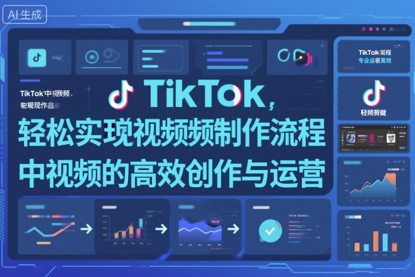 TikTok中视频制做流程，轻松实现Tk中视频的高效创作与运营-知创网