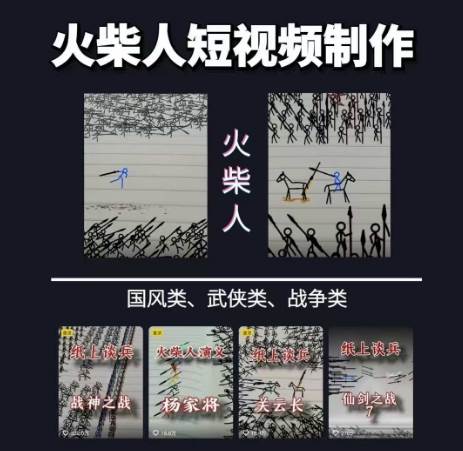 图片[2]-火柴人动画制作教程：从拳脚设计到武器运用，国风短视频新赛道-知创网