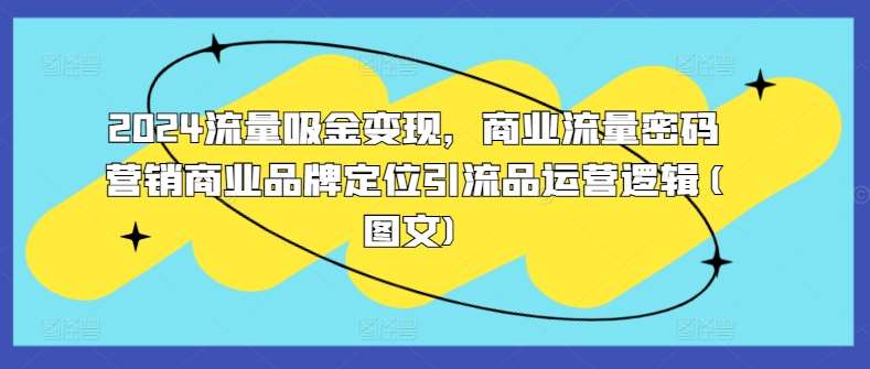 2024流量吸金变现，商业流量密码营销商业品牌定位引流品运营逻辑(图文)-知创网