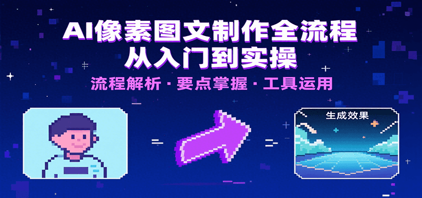 AI像素图文制作全流程：内容要点、文案选择及所用工具，助你快速入局-知创网