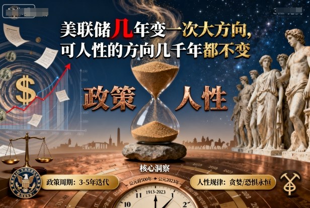 付费文章：美联储几年变一次大方向，可人性的方向几千年都不变-知创网