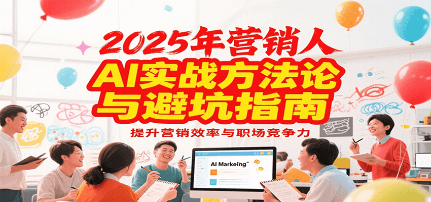 2025年营销实战方法论与避坑指南，利用AI提升营销效率与职场竞争力-知创网