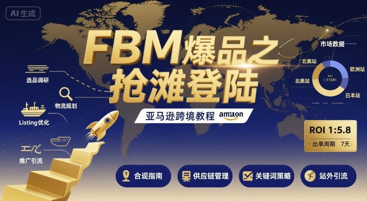 FBM爆品之抢滩登陆-亚马逊跨境教程-知创网