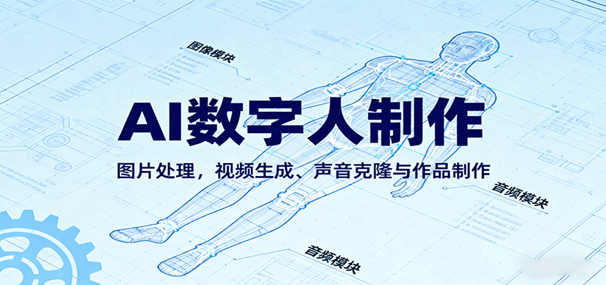AI永生数字人制作教程:图片处理,视频生成、声音克隆与作品制作-知创网