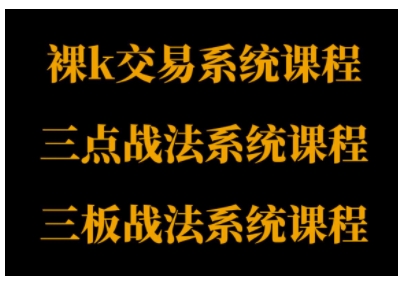 裸K体系、三点体系、三板体系三套系统课程,从基础到进阶,助力交易者构建系统化交易思路-知创网