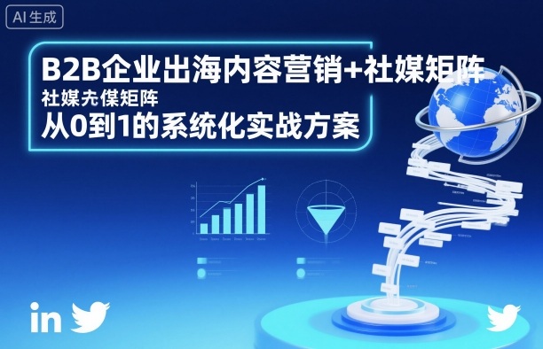 B2B企业出海内容营销+社媒矩阵，从0到1的系统化实战方案-知创网