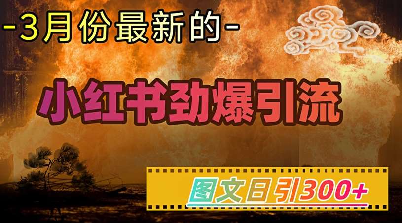 小红书超劲爆引流手段,图文日引300+轻松变现1W-知创网
