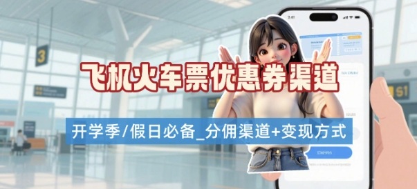 学生党必看!机票火车票优惠券申请渠道 + 项目打法,开学季节日速存-知创网