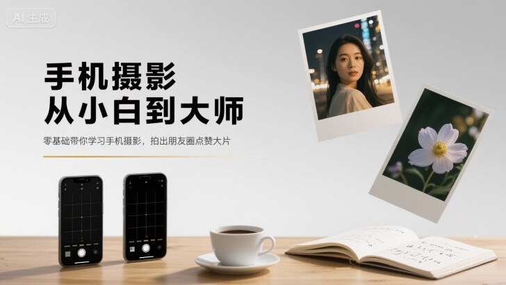 手机摄影从小白到大师，零基础带你学习手机摄影，拍出朋友圈点赞大片-知创网