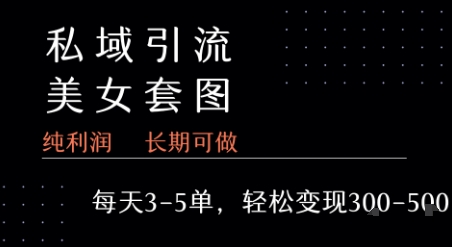 私域卖套图每天3-5单 每单利润99-2张+-知创网