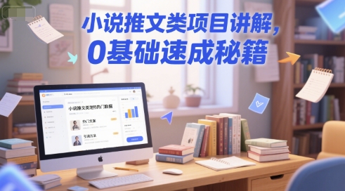 小说推文类项目讲解，0 基础速成秘籍-知创网