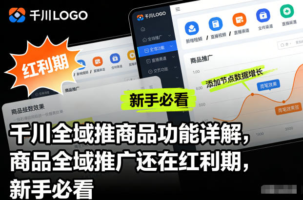千川全域推商品功能详解,商品全域推广还在红利期,新手必看-知创网