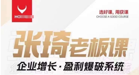 【组合课】张琦张琦老板企业增长·盈利爆破系统（直播专享）-知创网