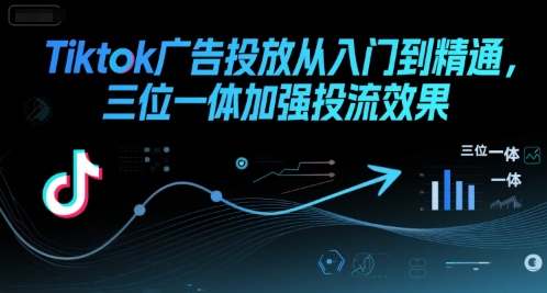 Tiktok广告投放从入门到精通，三位一体加强投流效果-知创网