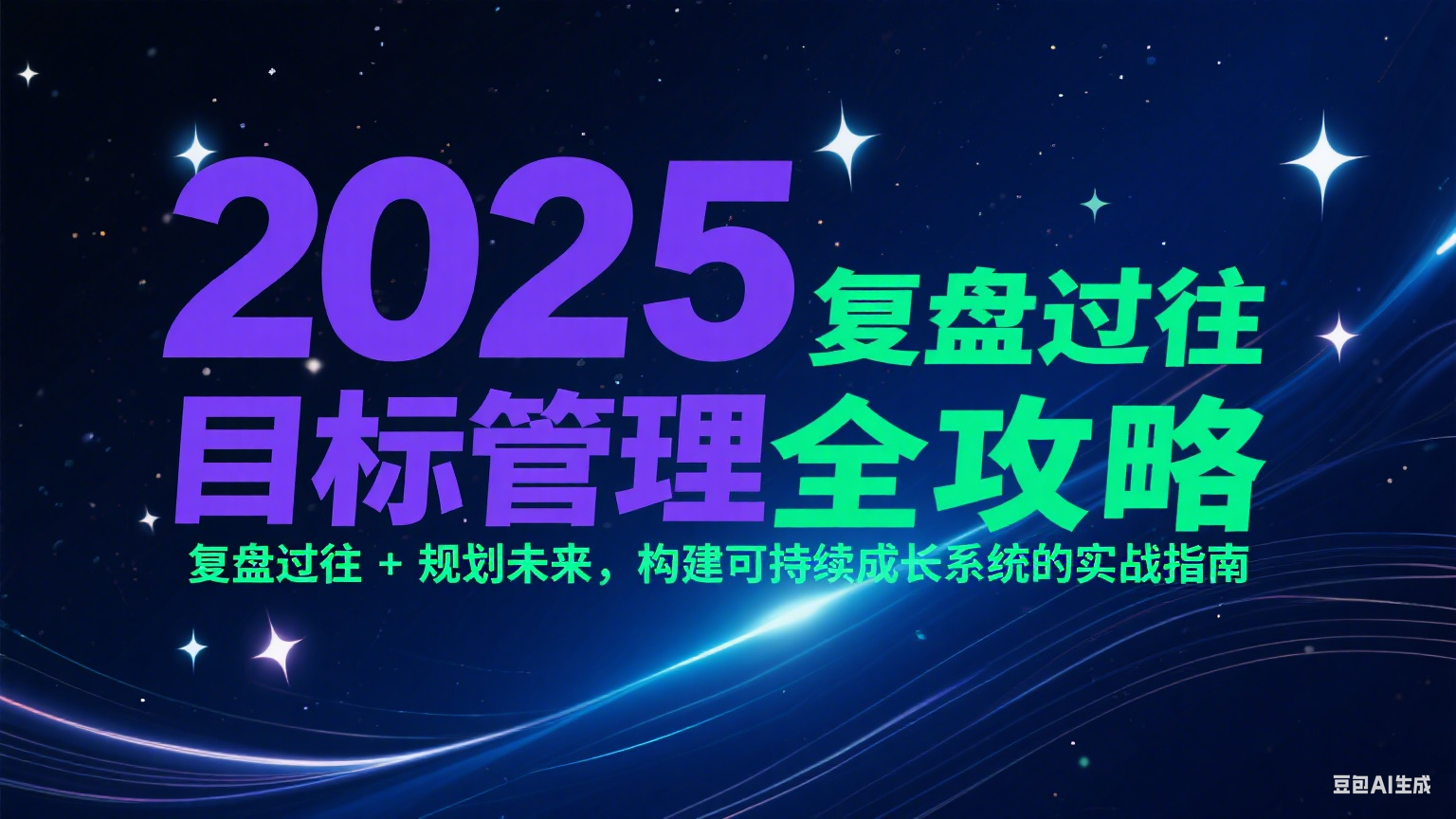 2025目标管理全攻略：复盘过往 + 规划未来，构建可持续成长系统的实战指南-知创网