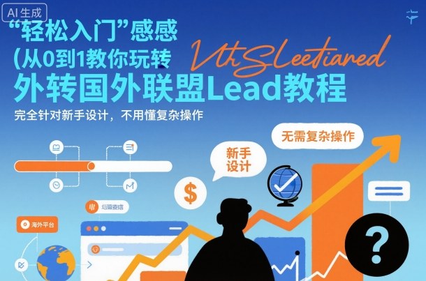 国外联盟賺美刀项目，从0到1教你玩转国外联盟Lead教程，纯新手可操作性100%-知创网