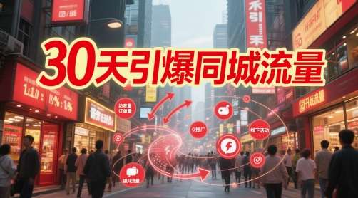 30天引爆同城流量:团购篇 认知篇 流量篇 来客篇 达人篇 老板人设IP篇 投流篇-知创网