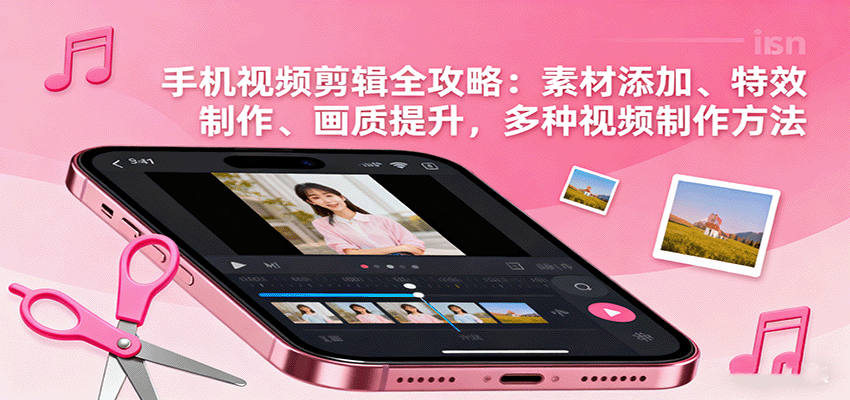 手机视频剪辑全攻略:素材添加、特效制作、画质提升,多种视频制作方法-知创网
