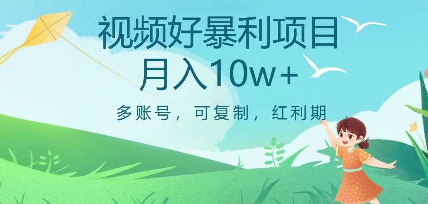视频号暴利项目,多账号,可复制,红利期,月入10w+【揭秘】-知创网