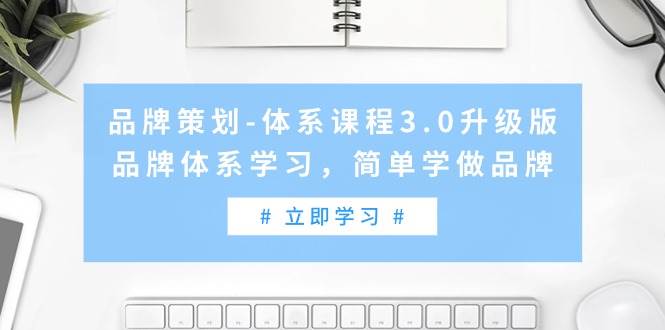 （9284期）品牌策划-体系课程3.0升级版，品牌体系学习，简单学做品牌（高清无水印）-知创网