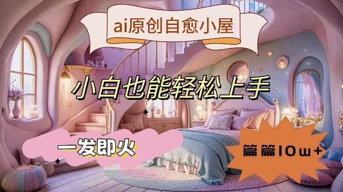 ai原创治愈小屋，小白也能轻松上手，一发即火，篇篇10w+【揭秘】-知创网