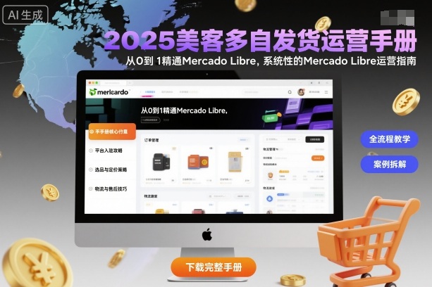 2025美客多自发货运营手册：从0到1精通Mercado Libre，系统性的Mercado Libre运营指南-知创网