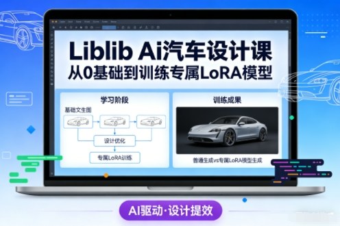 Liblib Ai汽车设计课，从0基础文生图，到教你训练专属设计和风格LoRA模型-知创网