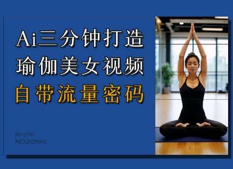 Ai3分钟打造瑜伽美女视频，自带流量密码-知创网