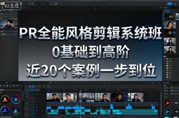 PR全能风格剪辑系统班，0基础到高阶，近20个案例一步到位-知创网