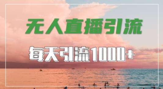 抖音快手视频号全平台通用，无人直播引流法，超暴力引流1000+高质量精准创业粉【揭秘】-知创网
