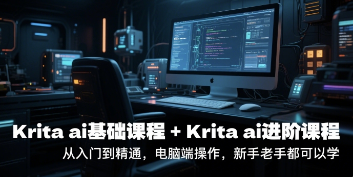 krita ai基础课程+Krita ai进阶课程，从入门到精通，电脑端操作，新手老手都可以学-知创网