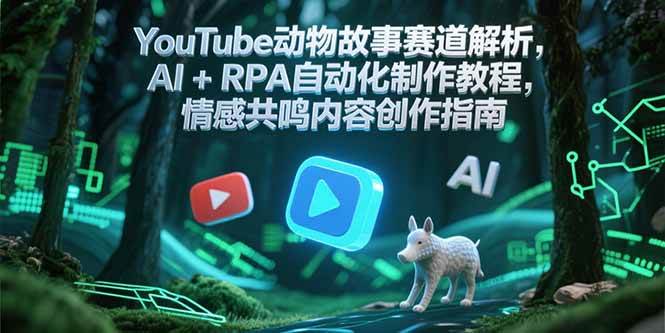 YouTube动物故事赛道解析，AI+RPA自动化制作教程，情感共鸣内容创作指南-知创网