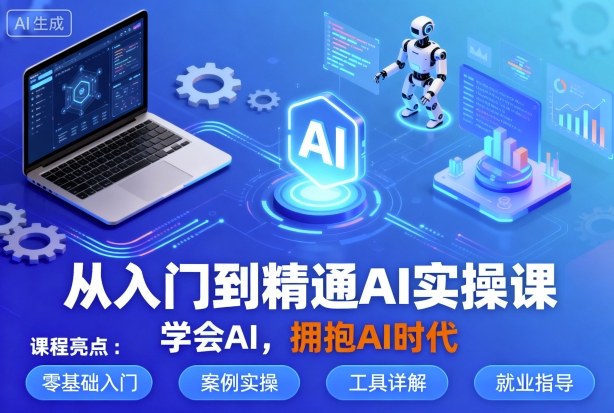 从入门到精通AI实操课，学会AI，拥抱AI时代-知创网
