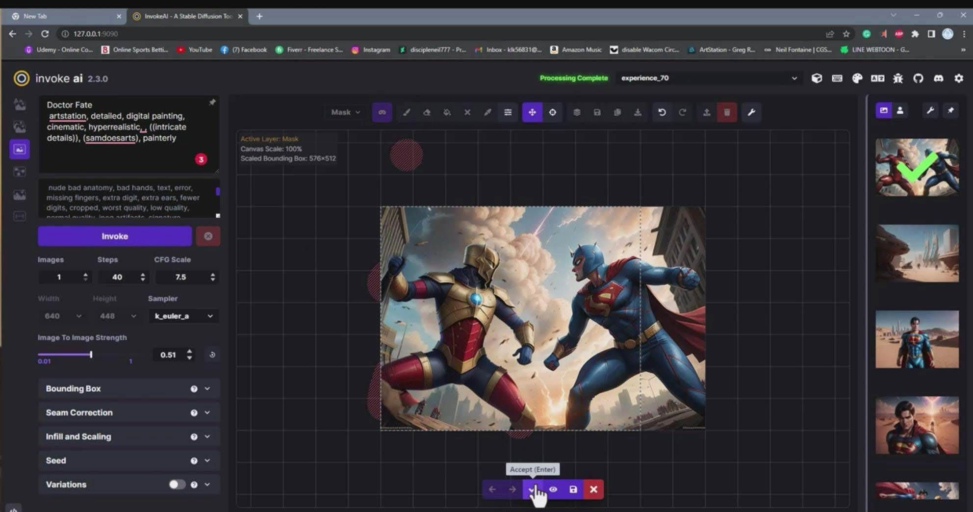 （9760期）Invoke AI 绘画教程-零基础创作可以销售的完美插图-49节-中英字幕-知创网